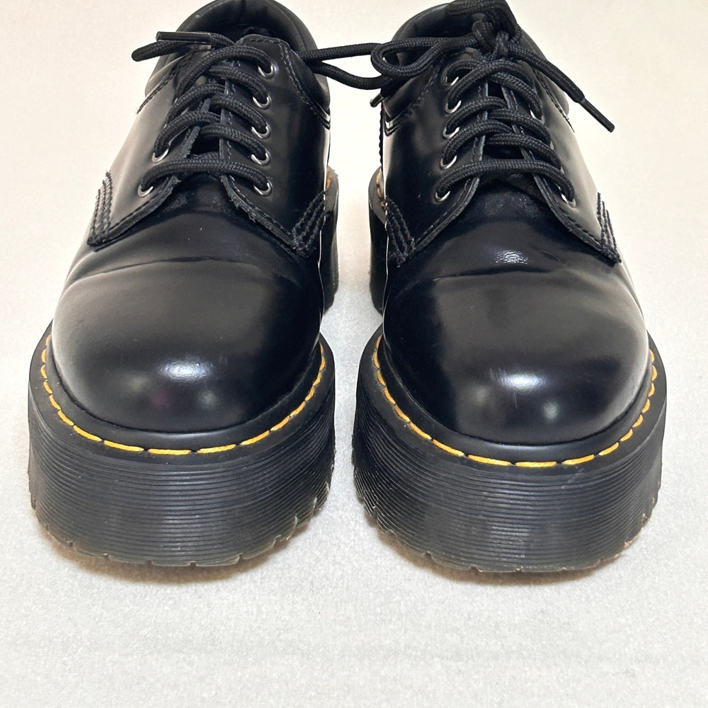 Dr Martens 8053 Quad Platform Oxford Shoes Womens 8 Mens 7 Black Leather - Picture 4 of 11